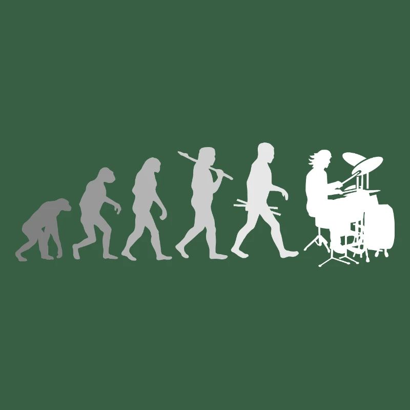 Evolution de la chemise Drums Drummer