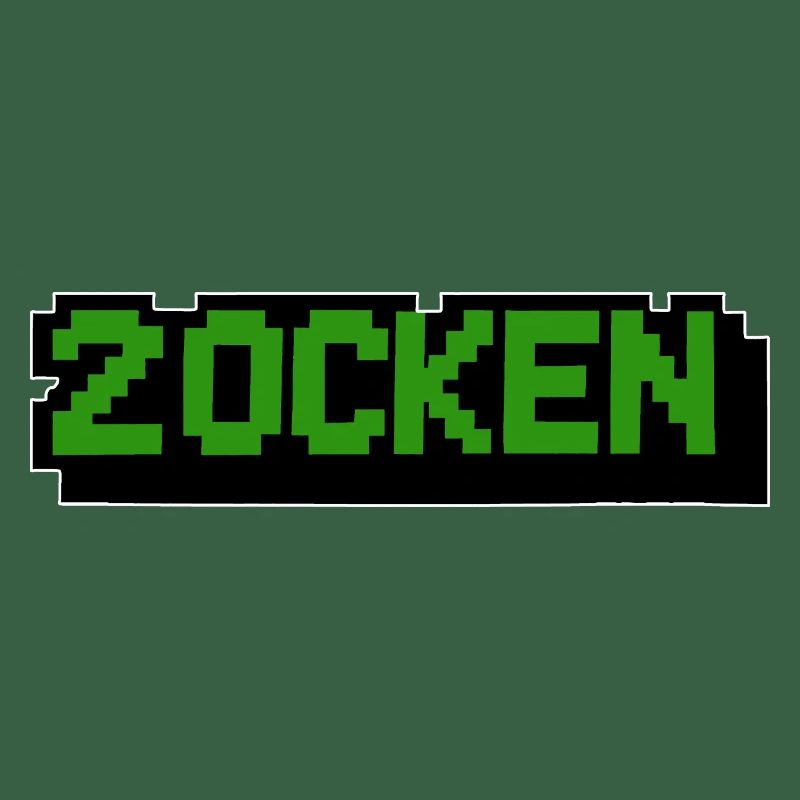 Lettering Zocken Retro Computer