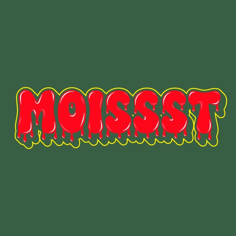 Moist Fat Font Wortzeichen