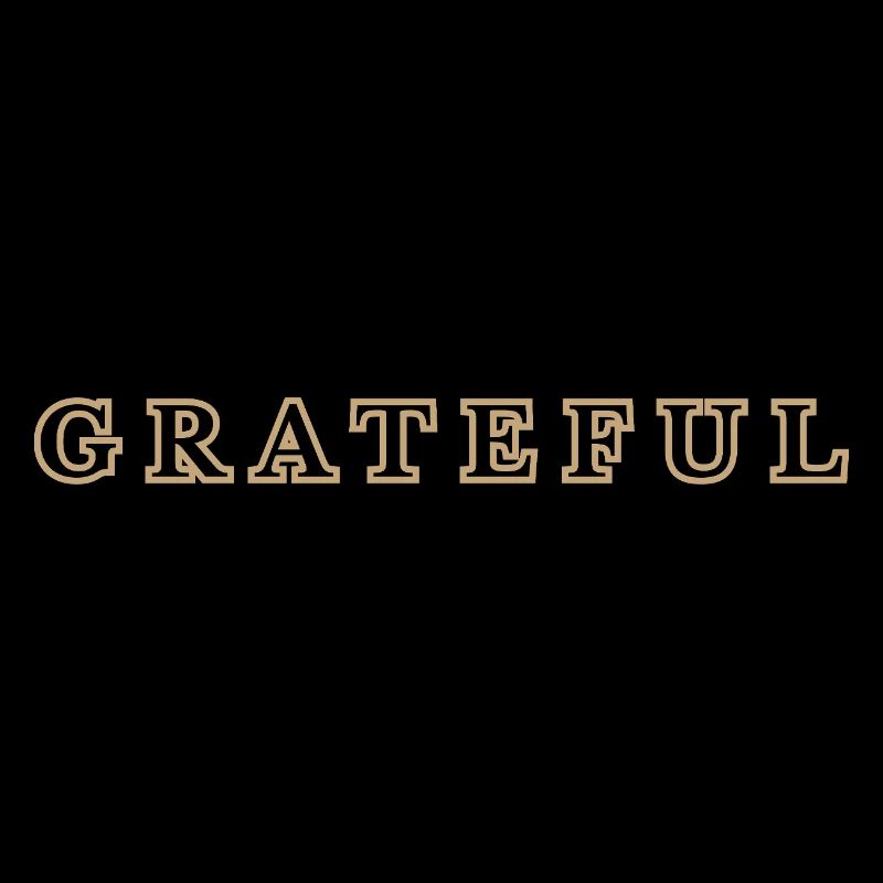 Grateful message in urban style