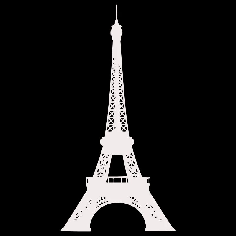 Silhouette de la Tour Eiffel Imprimé