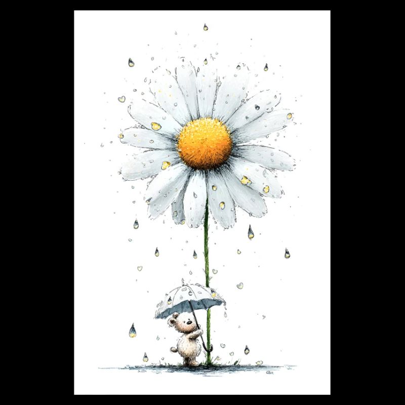 Daisy Bear with Umbrella