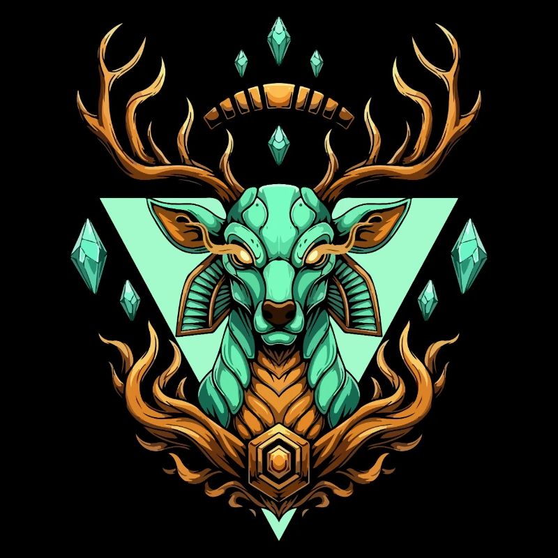 Turquoise Moose Crystal Geometry