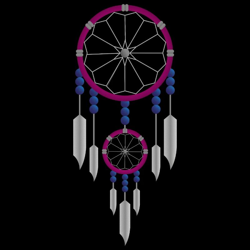 Attrape-rêves violet et bleu
