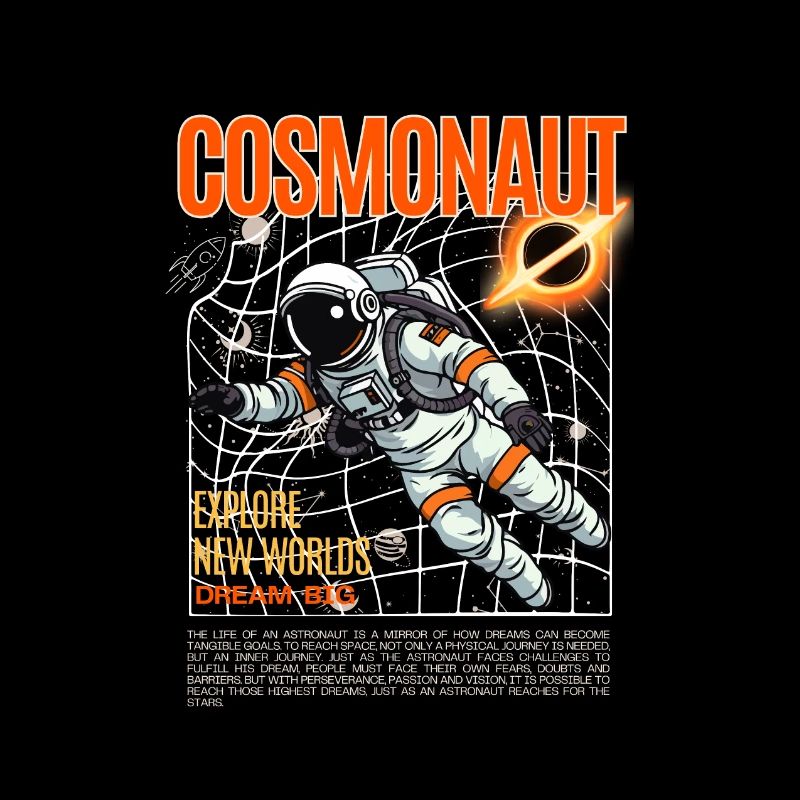 Astronaute en orbite - cosmonaute