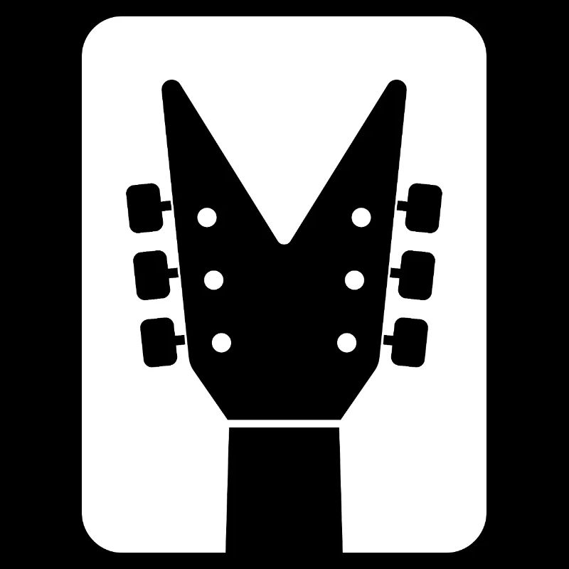 Gitarre Kopfplatte Silhouette