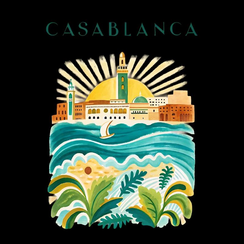 Illustration de l’Idylle côtier de Casablanca