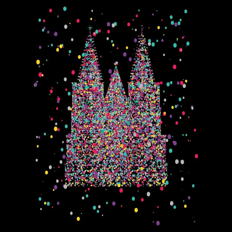 Kölner Dom Fasching Karneval Konfetti Kostüm 