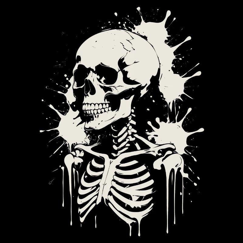 Skull Skeleton Skull & Painting