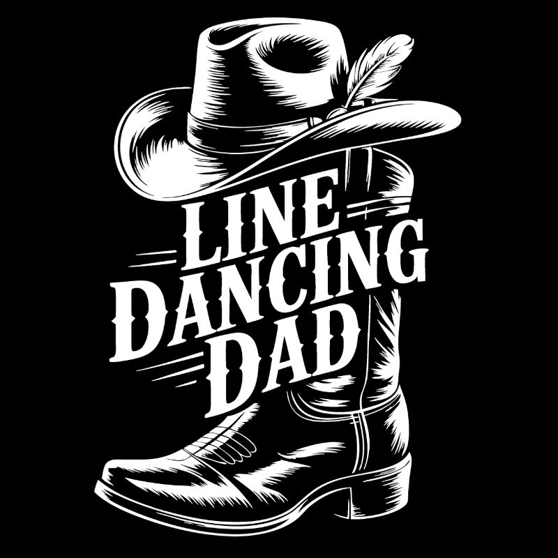 Linedancing Dad Cowboy Motif