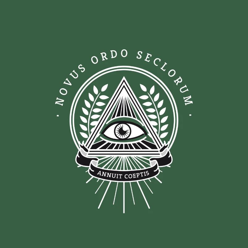 Illuminati œil omniscient pyramide de la société secrète
