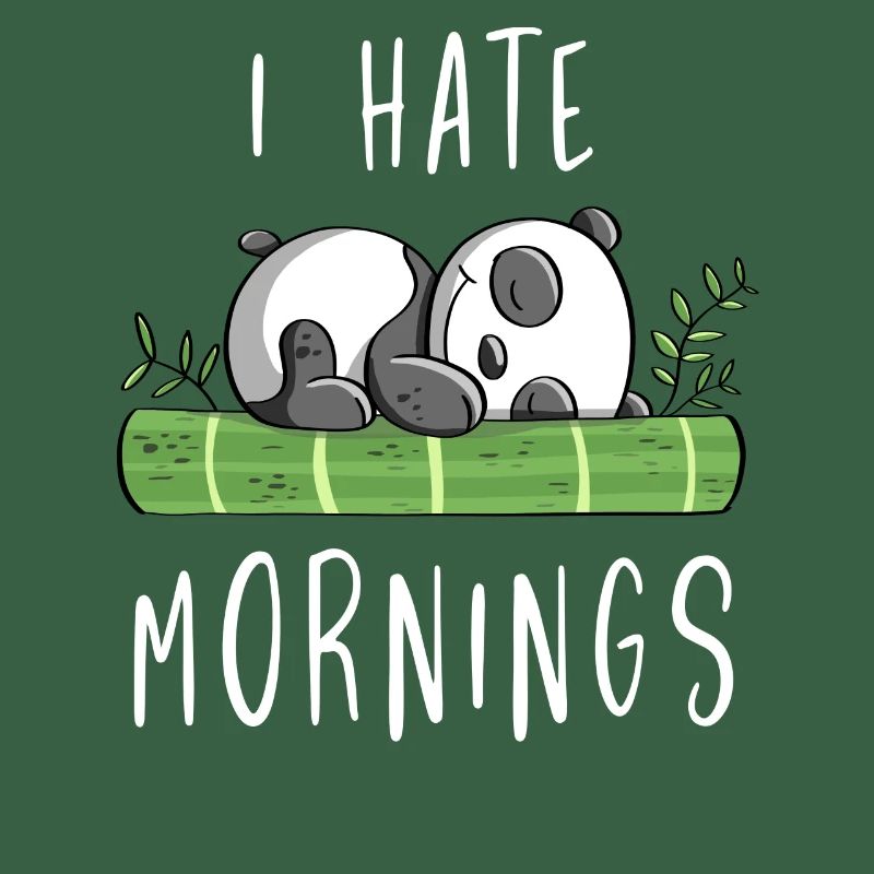 I Hate Mornings - Bambus Panda Bär - Comic