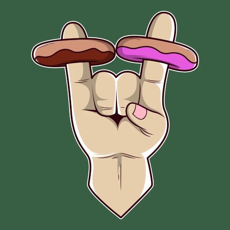 Rock n Roll Donut Double Queen design
