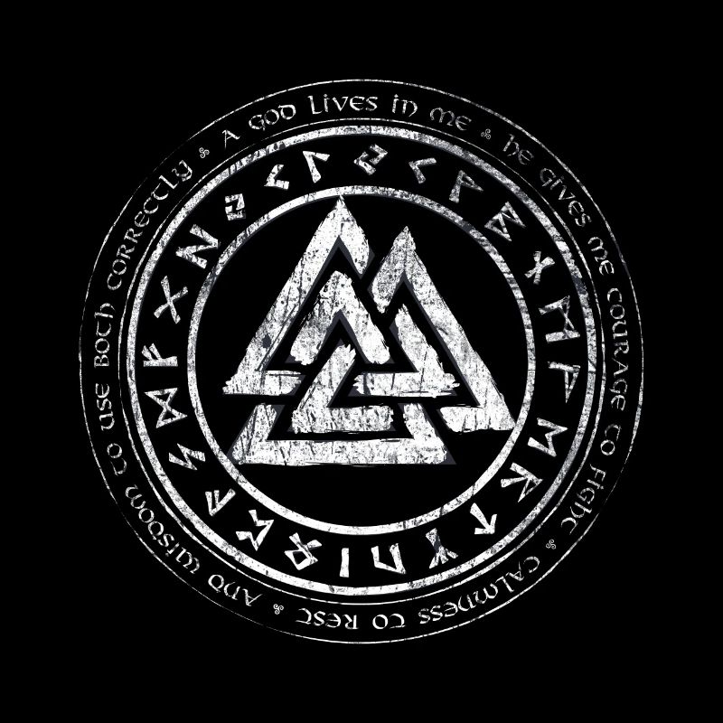 Valknut Wikinger Kelten Germanen Knoten Runen