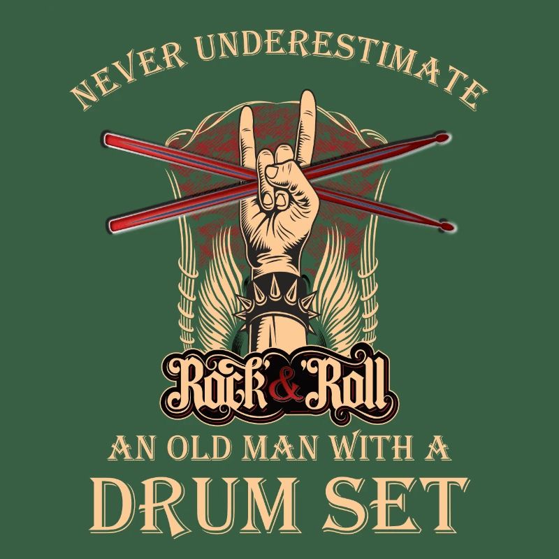 never underestimate an old man with a drum set