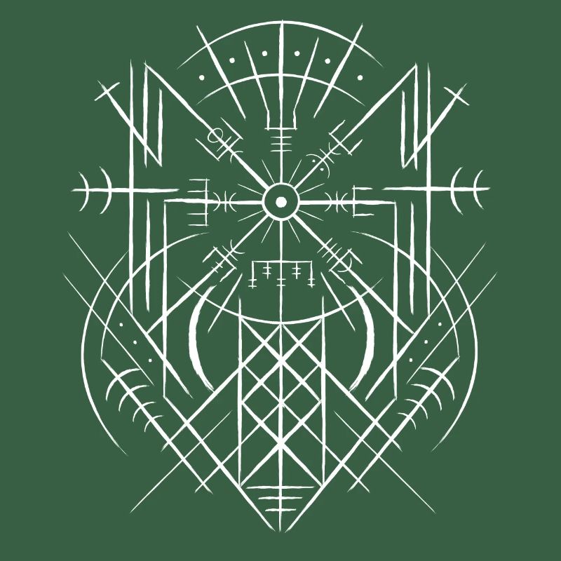 Vegvisir Runic Compass Celtes Viking Web Wyrd