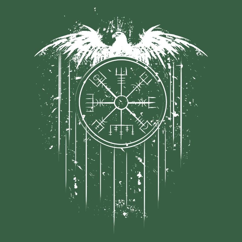 Vegvisir Runic Compass - Eagle Celts Vikings