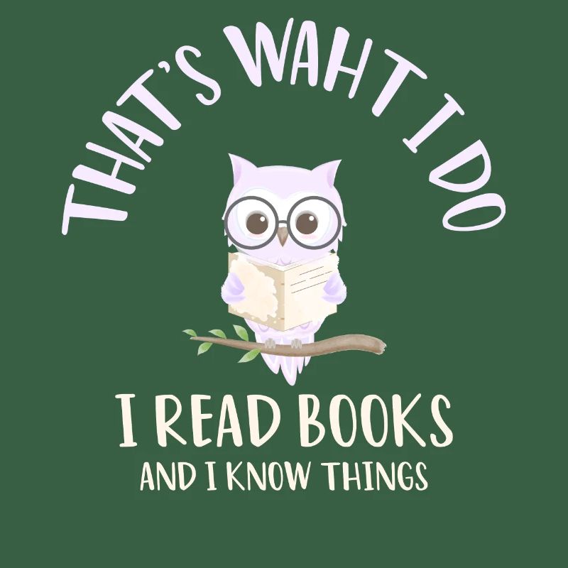 Ich lese Bücher Eule Nachteule Bücher Bücherwurm