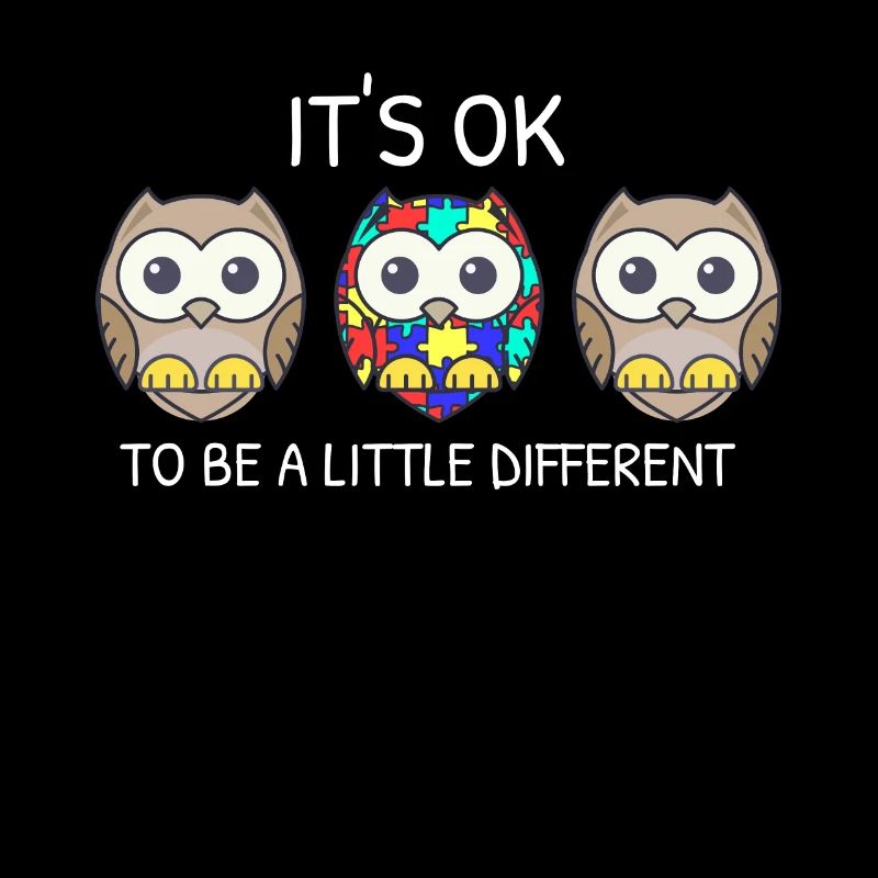 It's ok to be different Eule Asperger Autismus