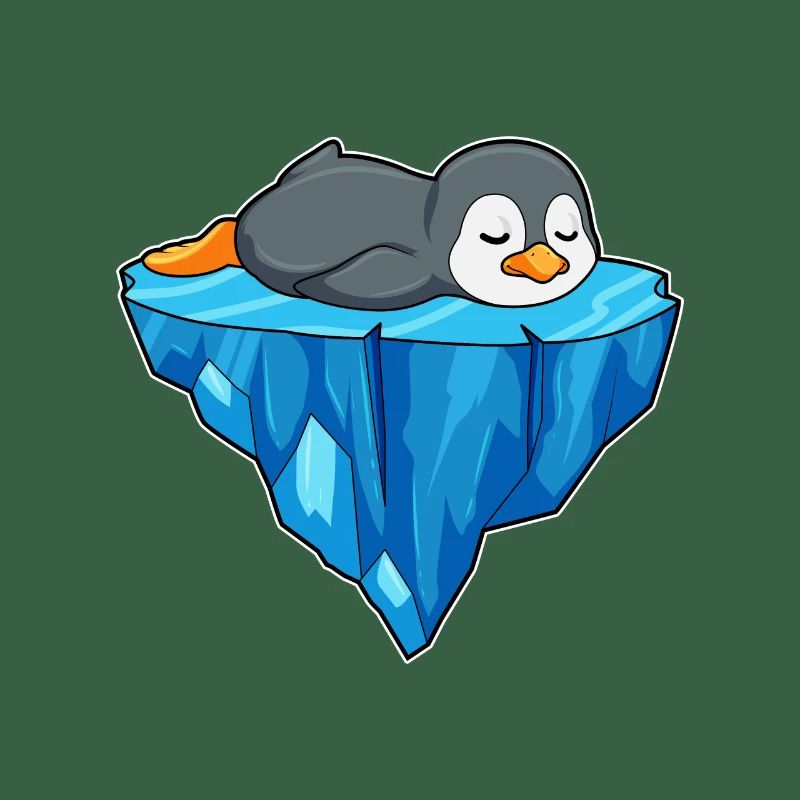 Pinguin Eisscholle