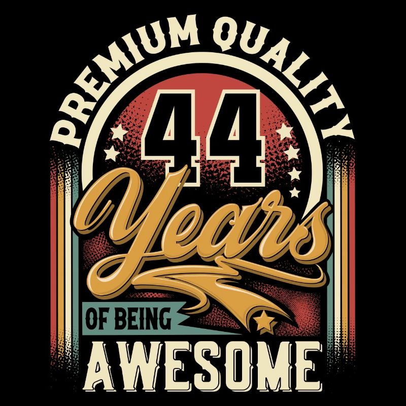 44ème anniversaire 44 ans vintage rétro