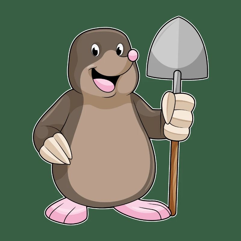 Mole Miner Shovel Mining