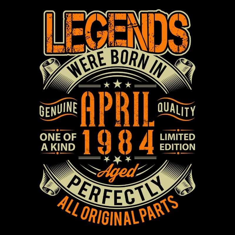 1984 April Geburtstag Legende