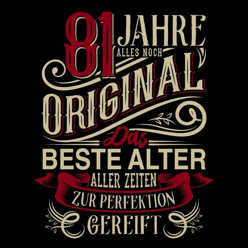 81. Geburtstag Vintage Retro
