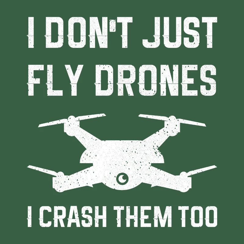 Je ne fais pas que piloter des drones, je les écrase aussi