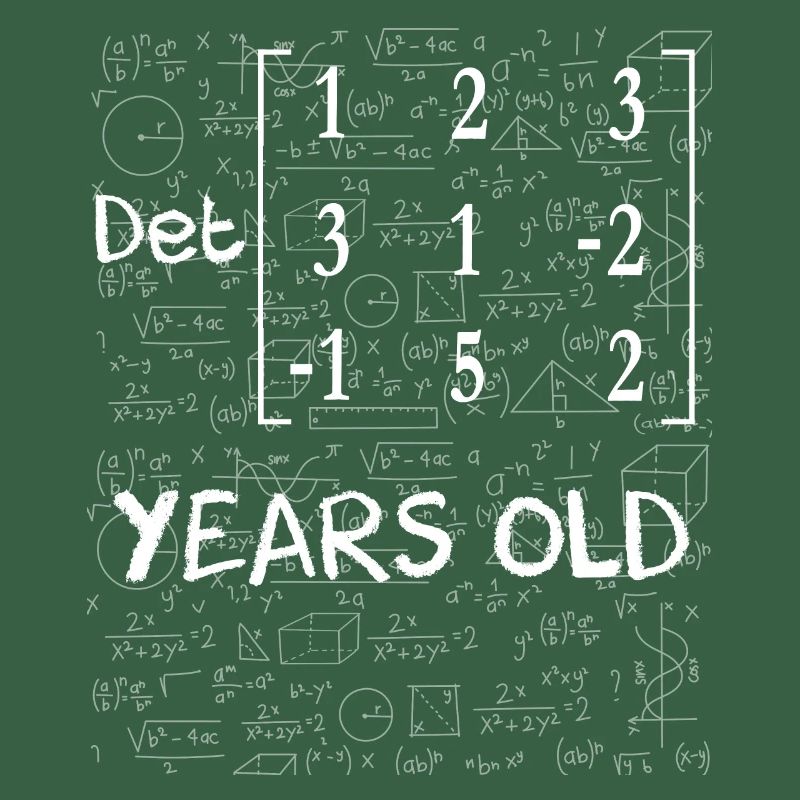 52e anniversaire 52 ans déterminant de matrice