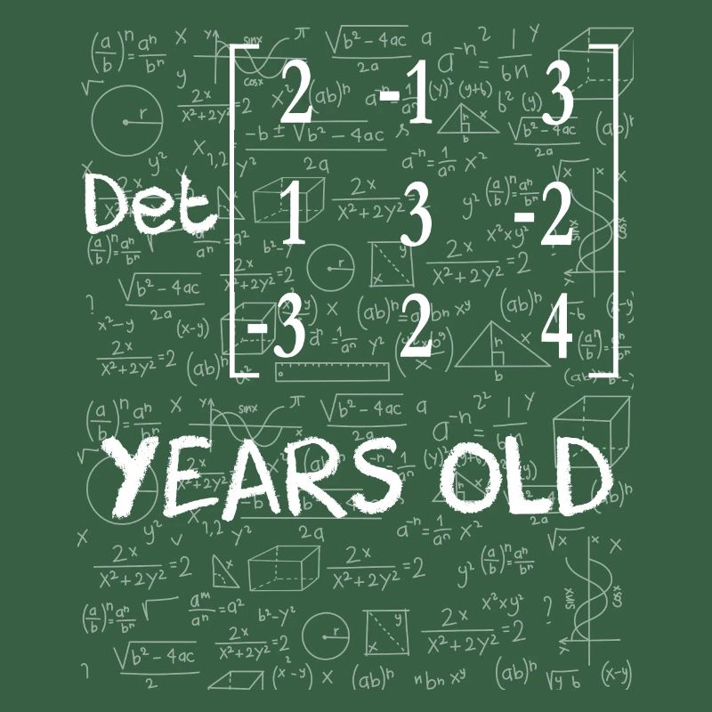 63rd birthday 63 years matrix determinant