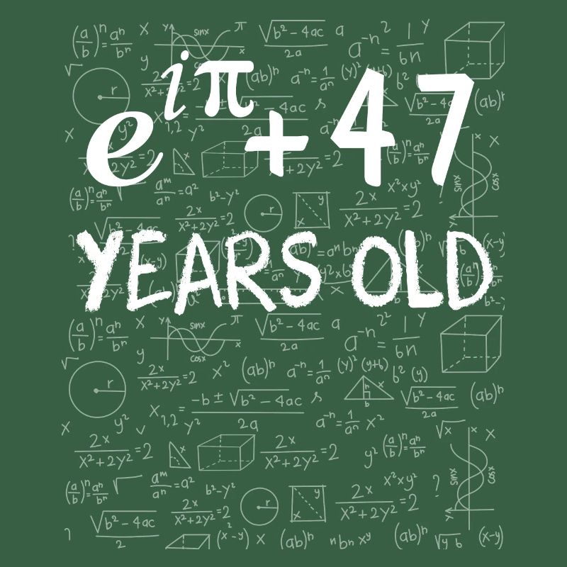 46e anniversaire 46 ans Euler Identité cadeau math