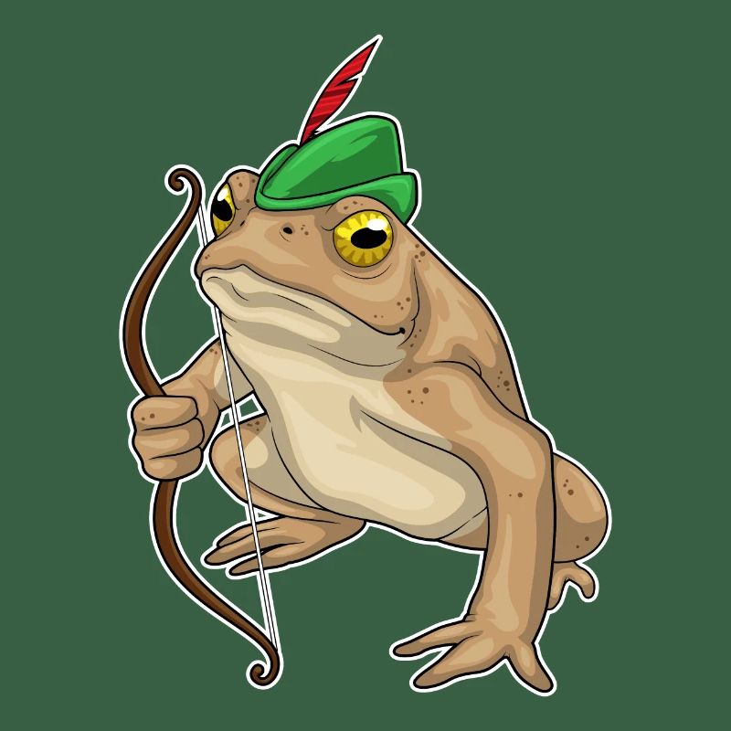 Frosch Bogenschütze Bogen