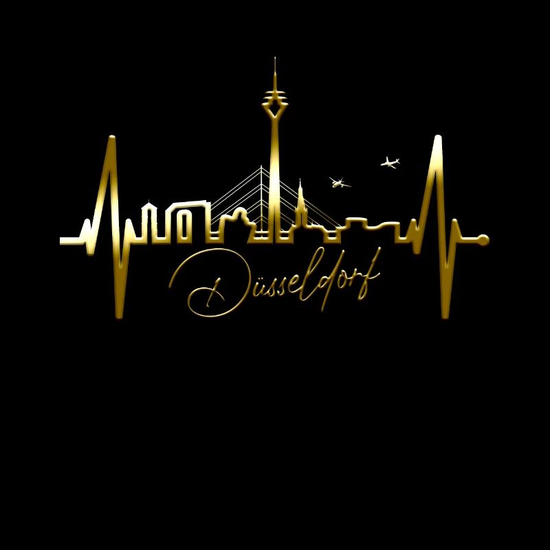 Dusseldorf Skyline Heartbeat Dear Dusseldorf