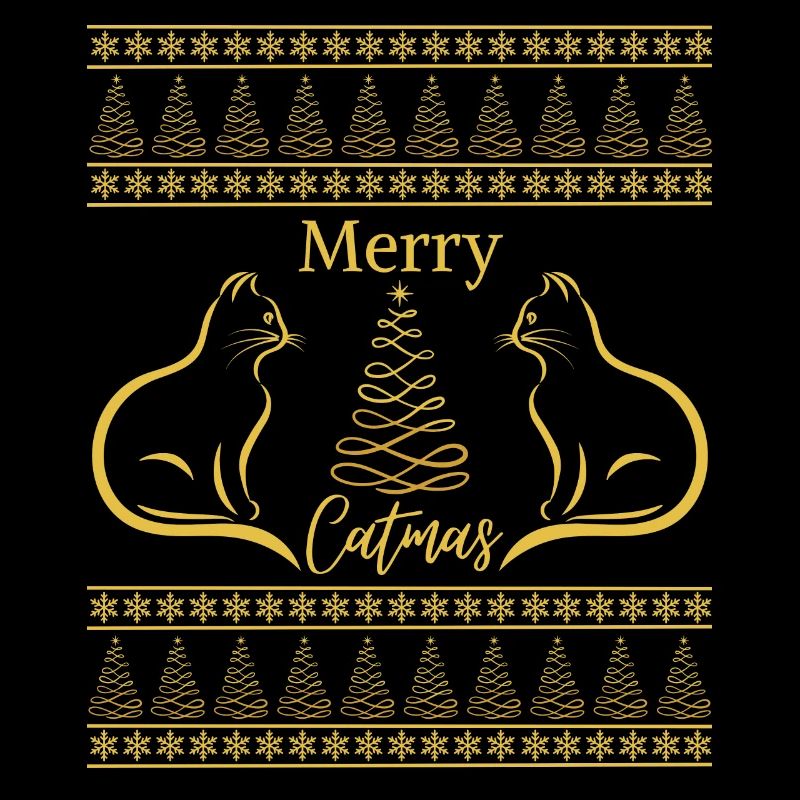 Frohe Katzen, Katzenliebhaber, Weihnachtsstimmung