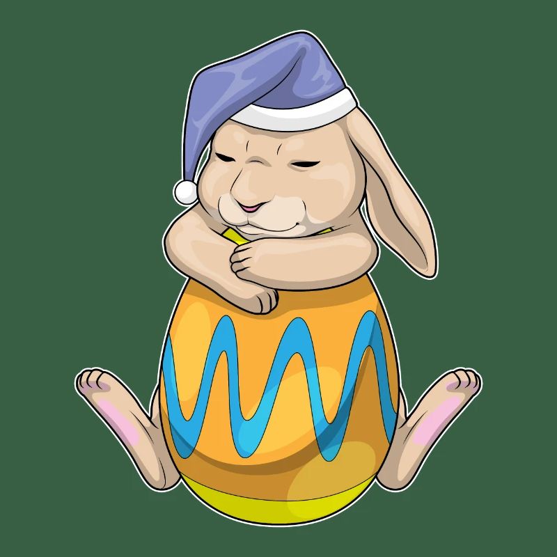 Bunny Easter Sleeping
