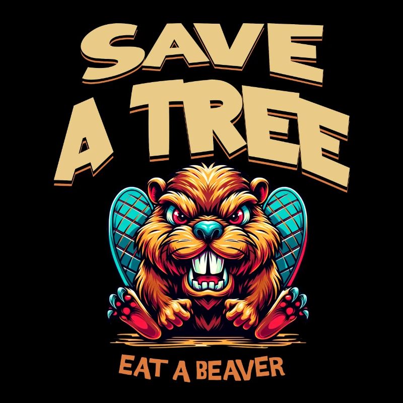 save a tree eat a beaver lustig