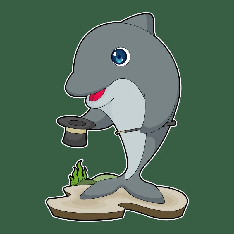 Chapeau haut de forme Dolphin Wizard
