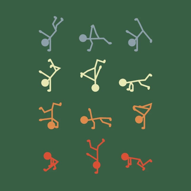 Figurines bâton breakdancer