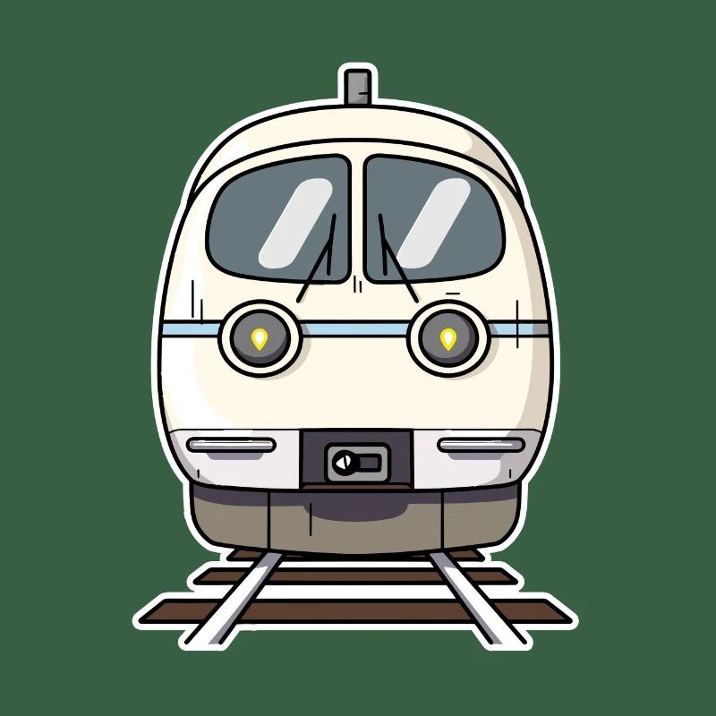 Train Style de dessin animé