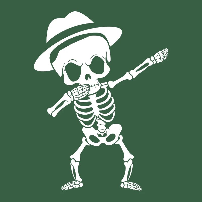 Dabbing Skeleton Funny Halloween Spooky Gift