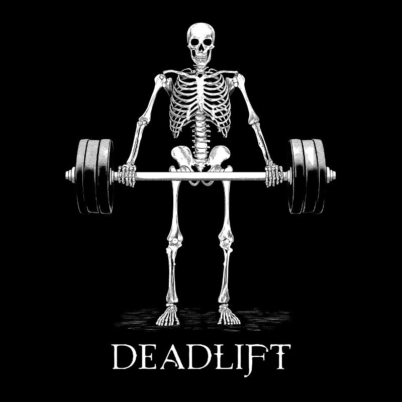 Skeleton Deadlift Deadlift Workout Gym Gift