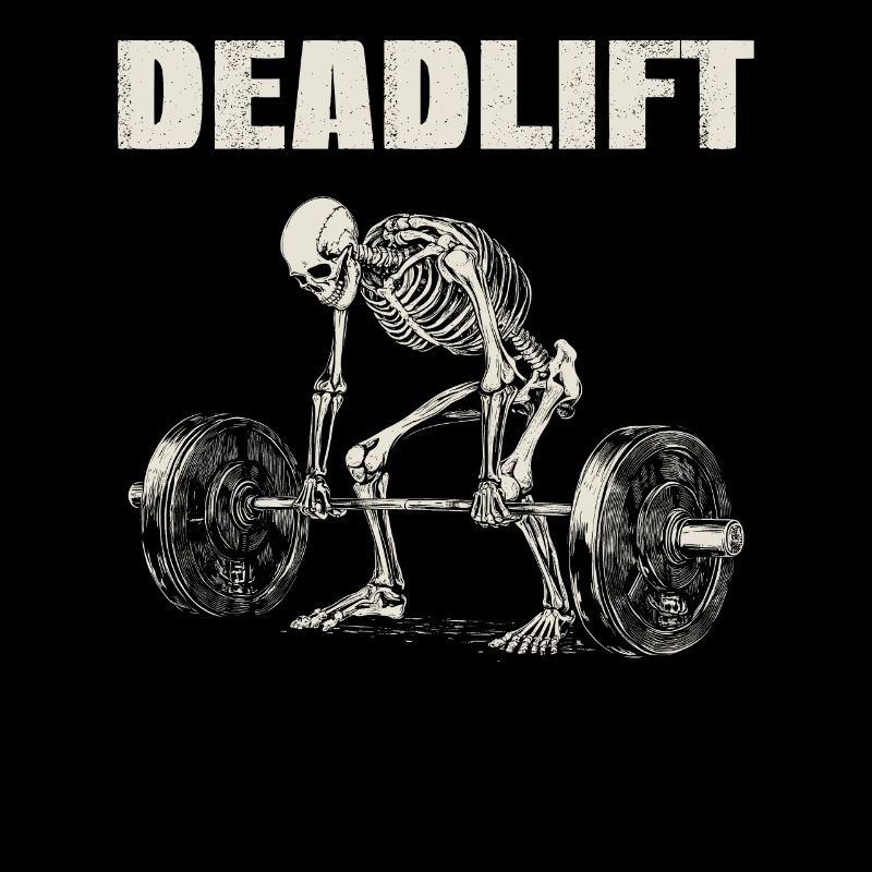Skeleton Deadlift Gym Workout Deadlift Gift