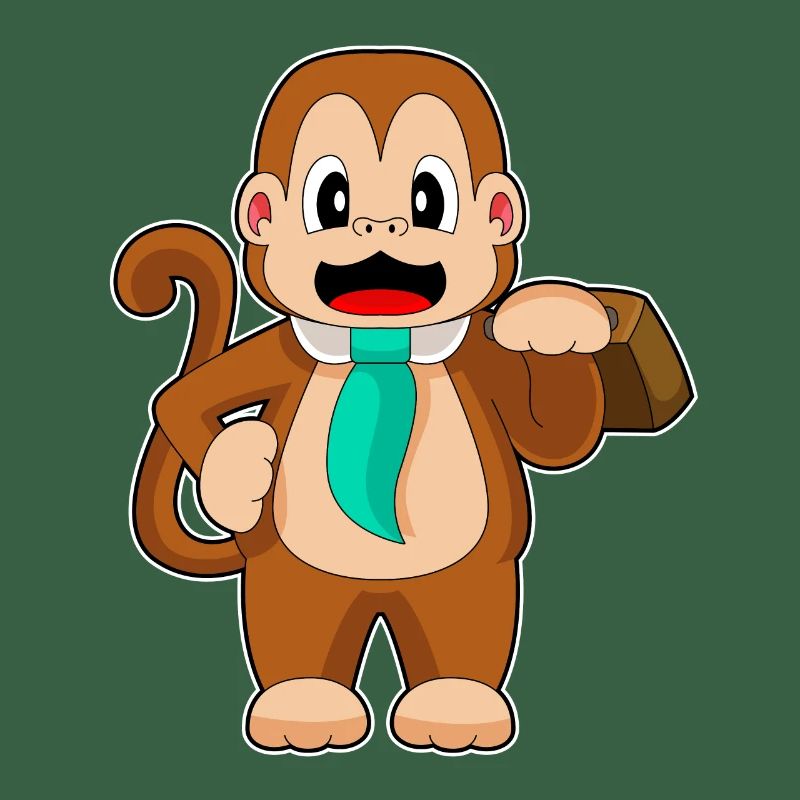 Monkey Entrepreneur Briefcase