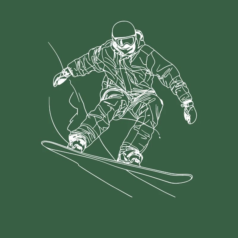Dessin de snowboarder