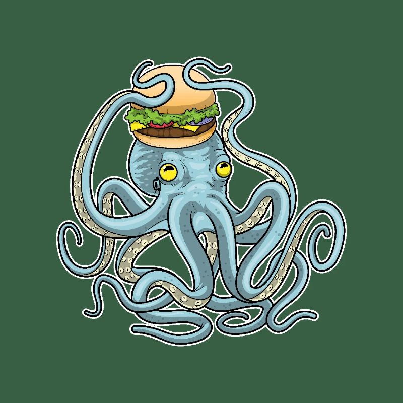 Octopus Cheeseburger