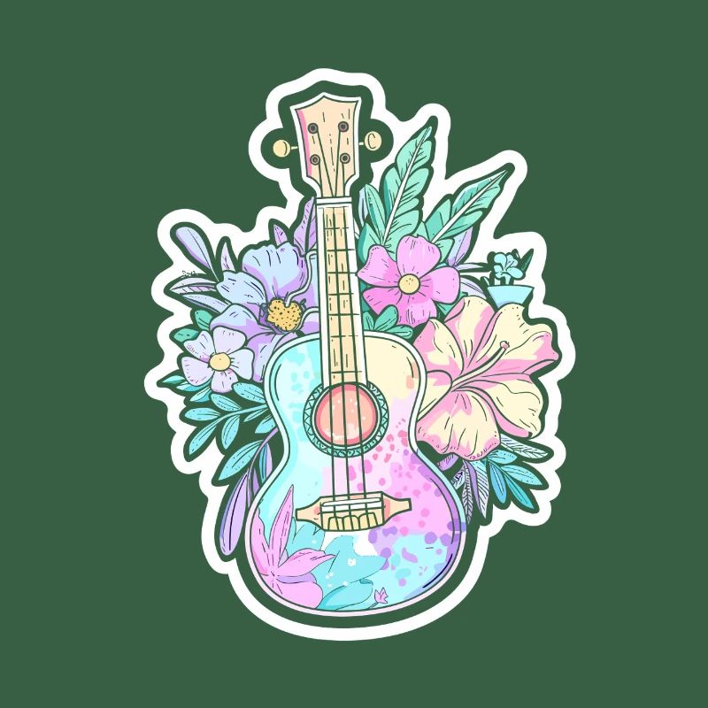 Ukulele Comic-Stil