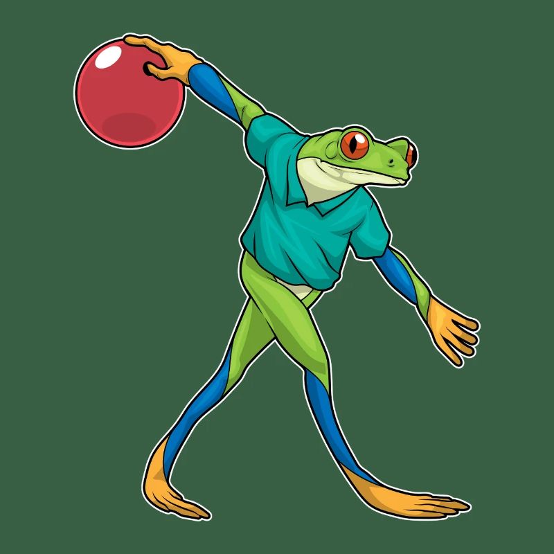 Grenouille Bowling Boule de bowling