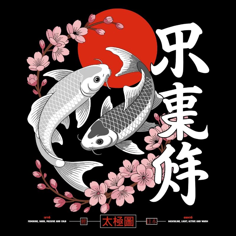 Koi - yin yang japan
