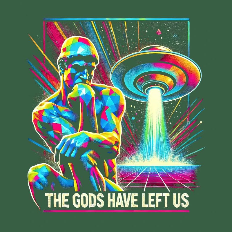 Psychedelic Alien Invader Art